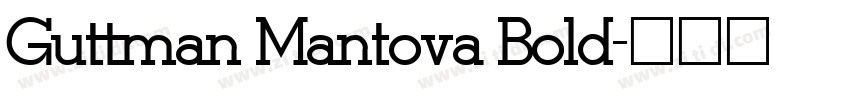 Guttman Mantova Bold字体转换